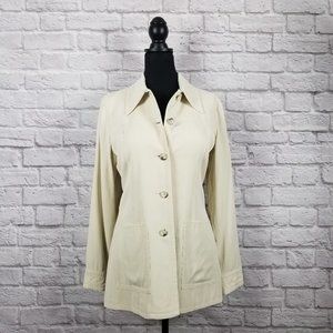 Banana Republic Light Overcoat - Cream Sz. 10
